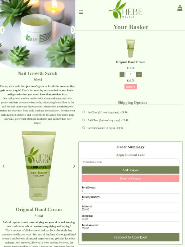Web Design E-Commerce Example